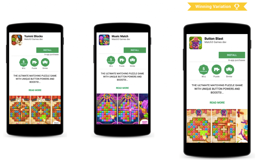 A/B testing game theme with ALPHA