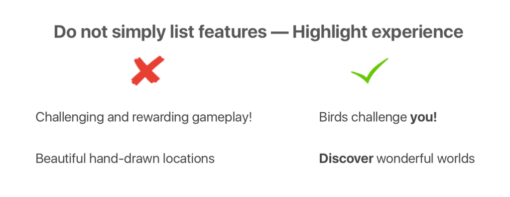 A/B testing Screenshot Captions with ALPHA