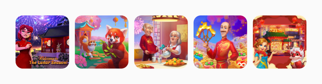Chinese new year on the App Store, a variety of promotional icons and banners gathered by ALPHA